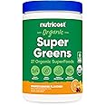 Nutricost Organic Super Greens Powder (30 Servings) Orange Sunrise Flavor - Superfood Supplement Drink Mix