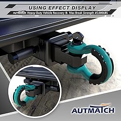 AUTMATCH Shackle Hitch Receiver 2 Inch - 3/4" D