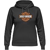 Harley-Davidson Military, Exclusive Military Overseas Tour, Ladies Classic Pullover Hoodie B&S Black
