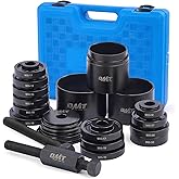 Orion Motor Tech Wheel Bearing Press Kit for Front Wheel Drive Bearing Removal & Installation, 24pc Wheel Bearing Puller Tool Set with Sliding Screws Universal Bushings Sleeves