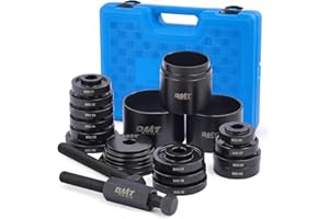 Orion Motor Tech Wheel Bearing Press Kit for Front Wheel Drive Bearing Removal & Installation, 24pc Wheel Bearing Puller Tool Set with Sliding Screws Universal Bushings Sleeves