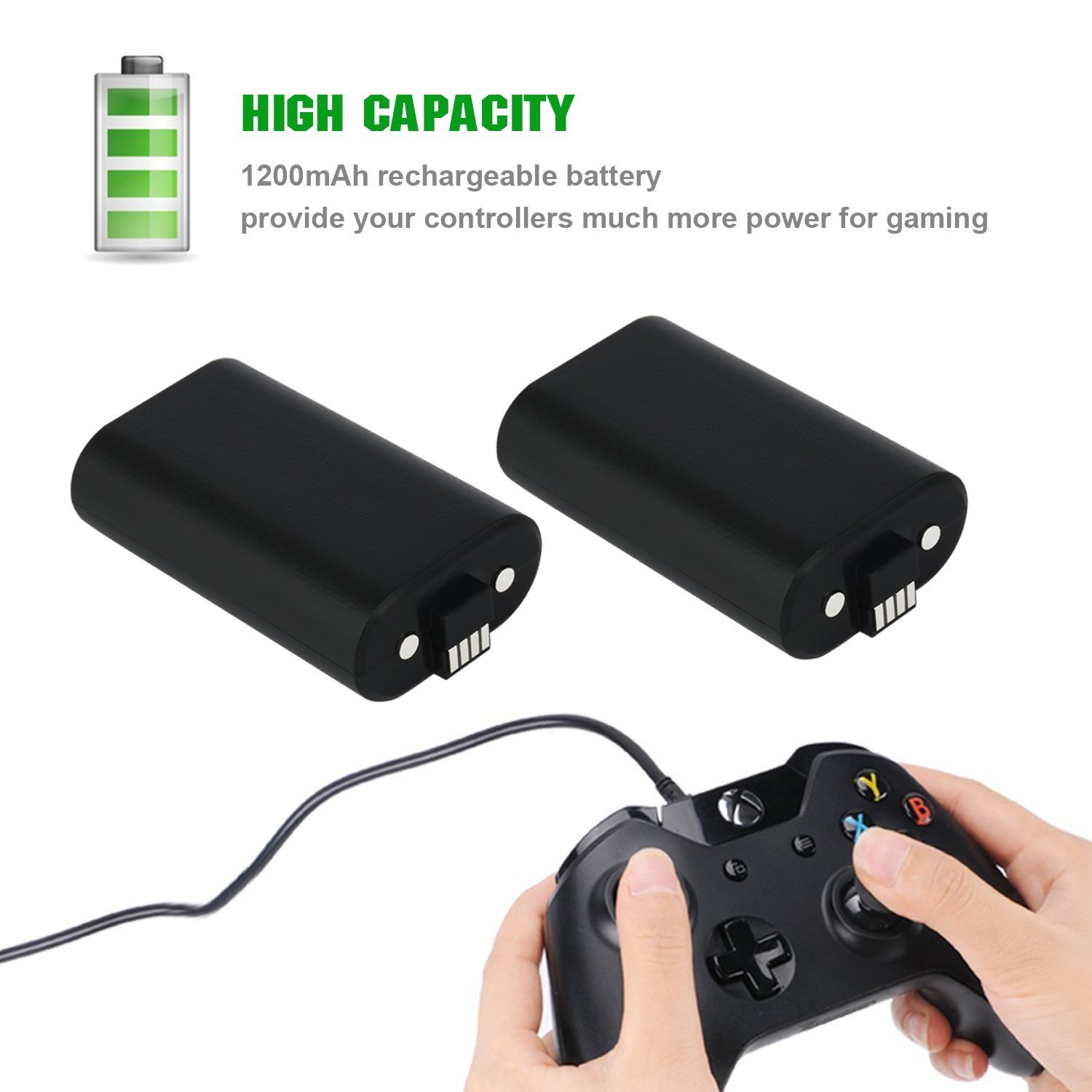 Xbox One Controller Battery Pack Compatible with Xbox One Play and