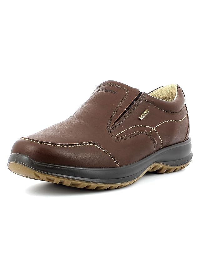 Grisport Leather Moc,Herren_Halbschuh,wasserdicht, hochwertiges Leder,Rutschfest