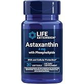 Life Extension Astaxanthin with Phospholipids, Eye Health, 30 Softgels | Astaxanthin with Phospholipids, Algae-Derived Antioxidant Support, Gluten-Free &amp; Non-GMO