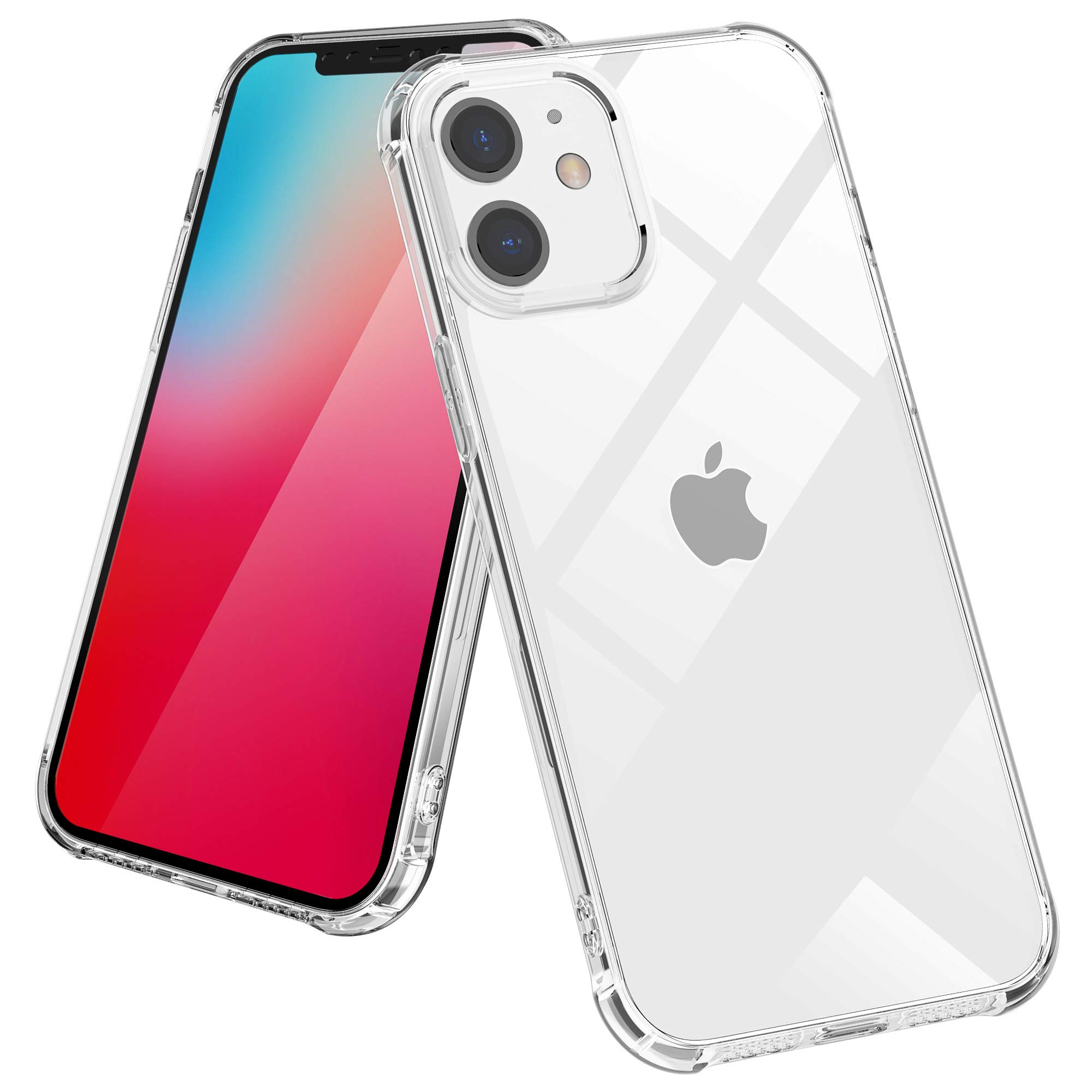 ULuck Case Compatible with iphone 12 / iphone 12 Pro, Crystal Clear Anti-Yellow Ultra Slim Soft TPU Silicone Shockproof, Anti-Scratch phone Case Cover - Pure Clear (6.1 inch)