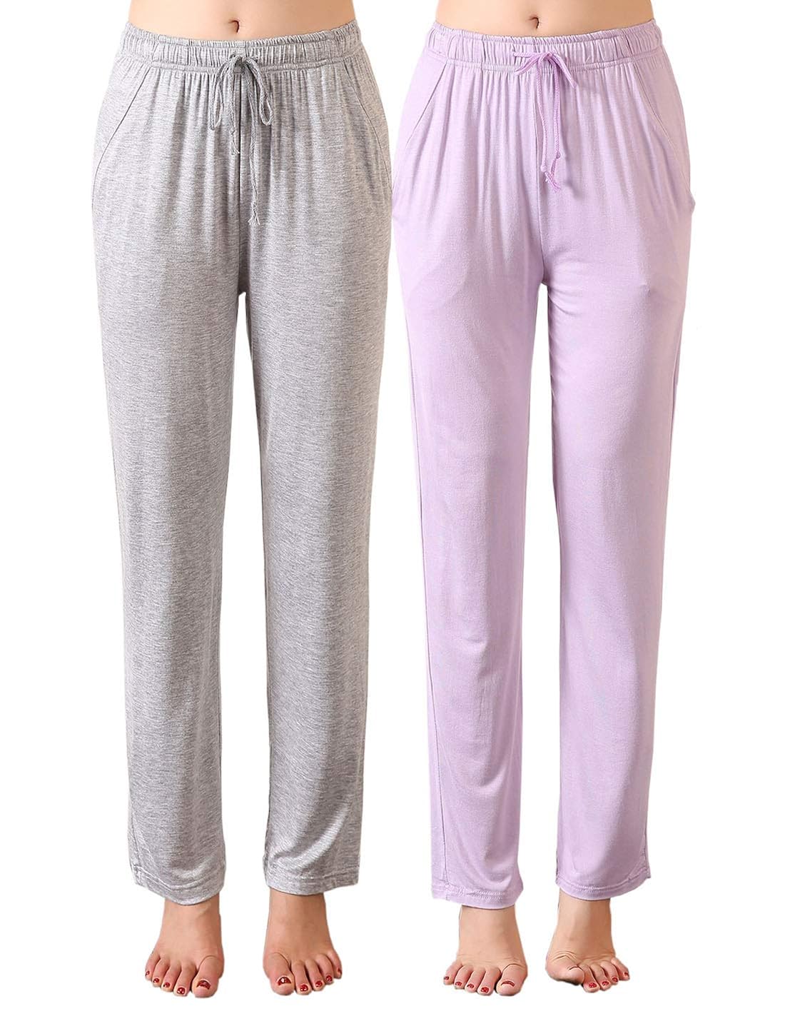 Buy Locachy Womens Casual Soft Pajama Pants with Pockets Lightweight Lounge Sleep PJ Bottoms(1