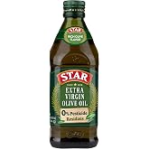 Star - 0% Pesticide Residue Extra Virgin Olive Oil, 16.9 Fl Oz (500 ml) | Rich, Fruity, and Peppery Flavor. Perfect for Marinades, Dressings, Soups, and More.