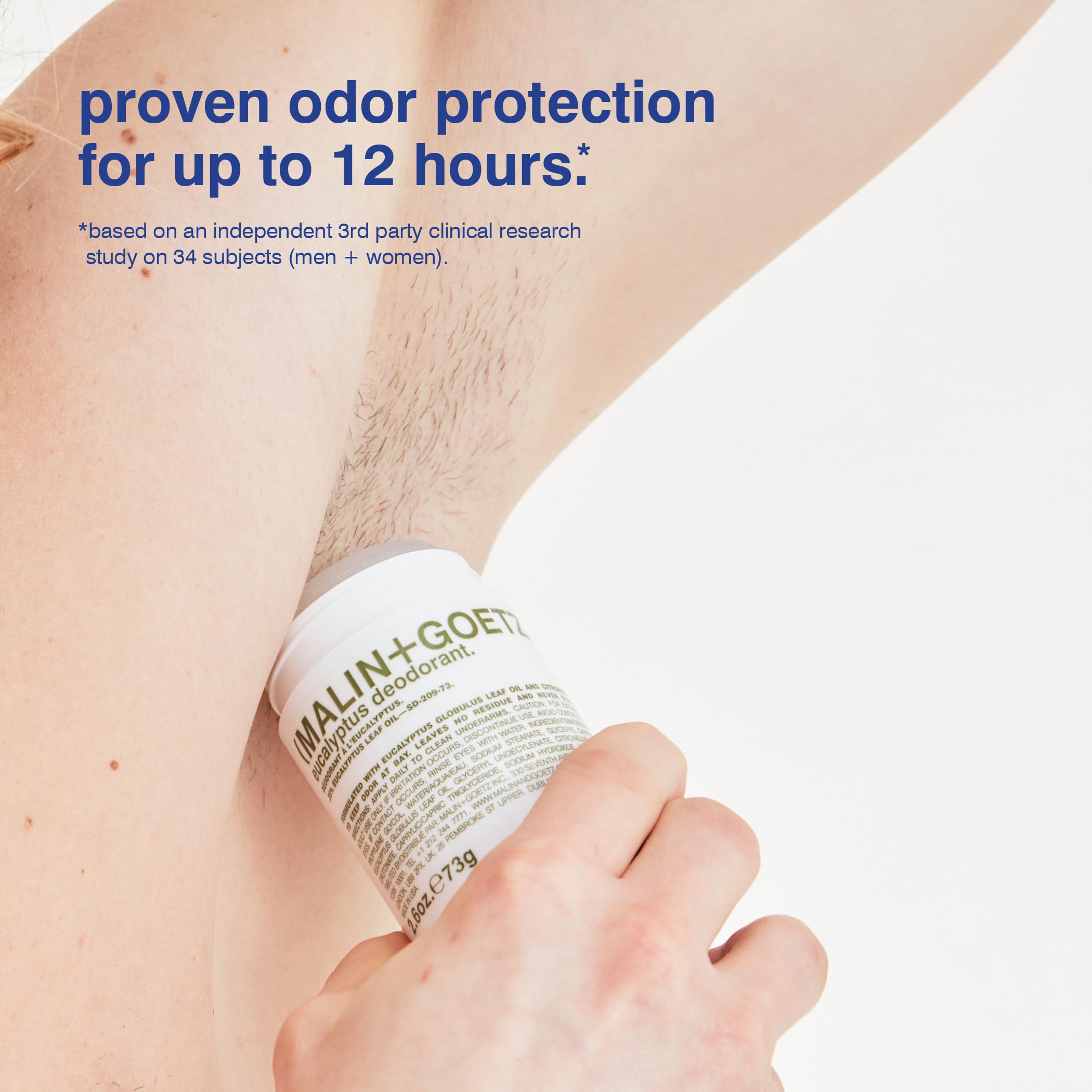 Malin + Goetz Deodorant - Men & Women's Stick Deodorant, Scented Deodorant for All Skin Types, Natural Fragrance & Color, Aluminum Free Natural Deodorant