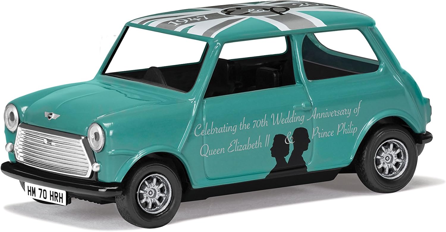Amazon Com Corgi Cc82108 Bmw 70th Anniversary Of The Royal Wedding Classic Mini Model Toys Games