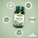 Natures Aid Green Tea 10000mg - Antioxidant, Vegan, 60 Tablets view 4
