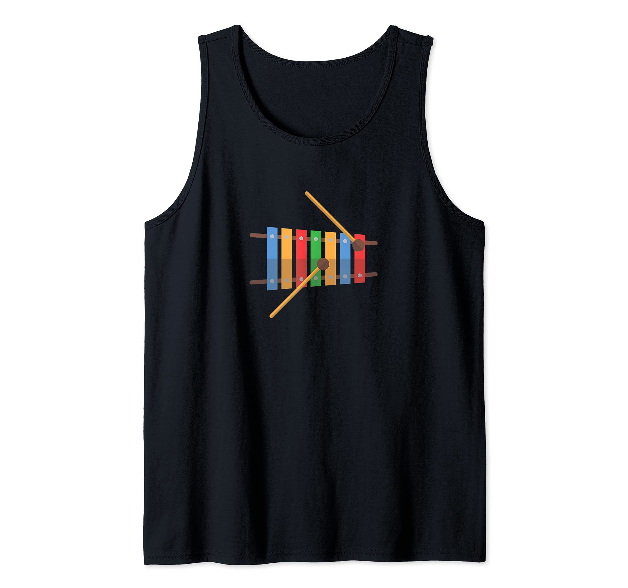 Retro Xylophone Print Tank Top