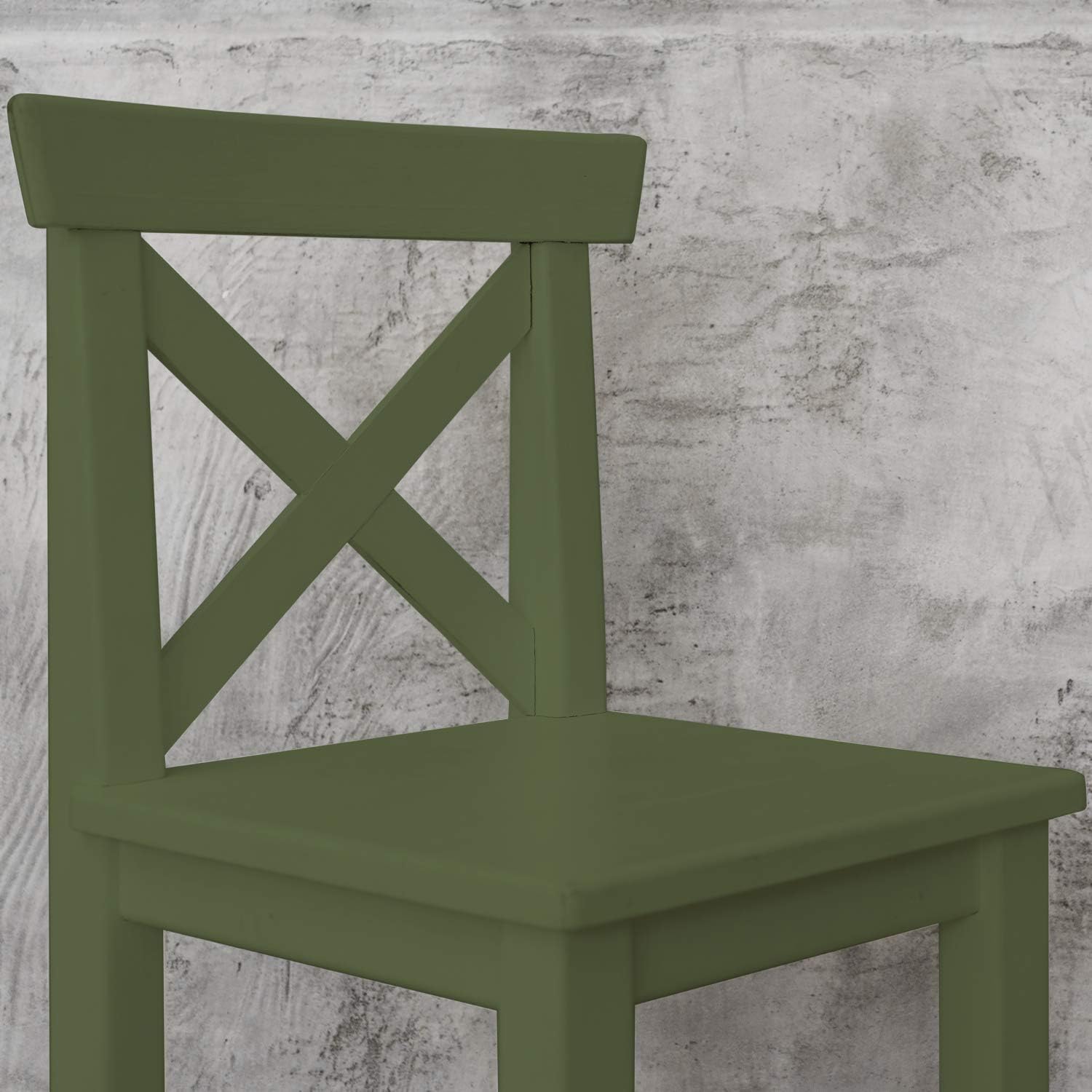 Hemway Chalk Paint Dark Moss Green Furniture Paint 1L, Matt Finish Shabby Chic, Chalk Furniture & Walls, Quick Dry & 1 Coat - Image 4