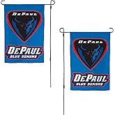 Desert Cactus DePaul University DPU Garden Flag – 19 x 12 inch DePaul Blue Demons Banner, For Outdoor Display and Events (Design A)