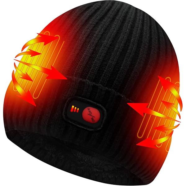 MIEVNIO Rechargeable Heated Hat - Electric Winter Fleece Cap With Battery For Men & Women - View #9