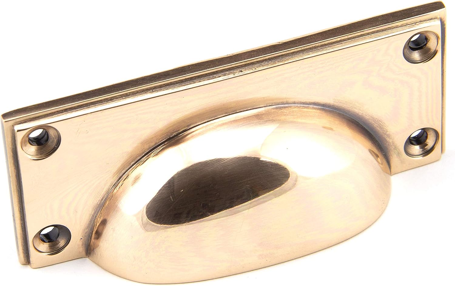 From The Anvil Home Polished Bronze Art Deco Drawer Pull 45404, Bronze,copper