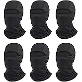6 Packs Ski Mask Sun UV Protection Hood Breathable, Balaclava Face Mask for Men Women - Motorcycle Fish