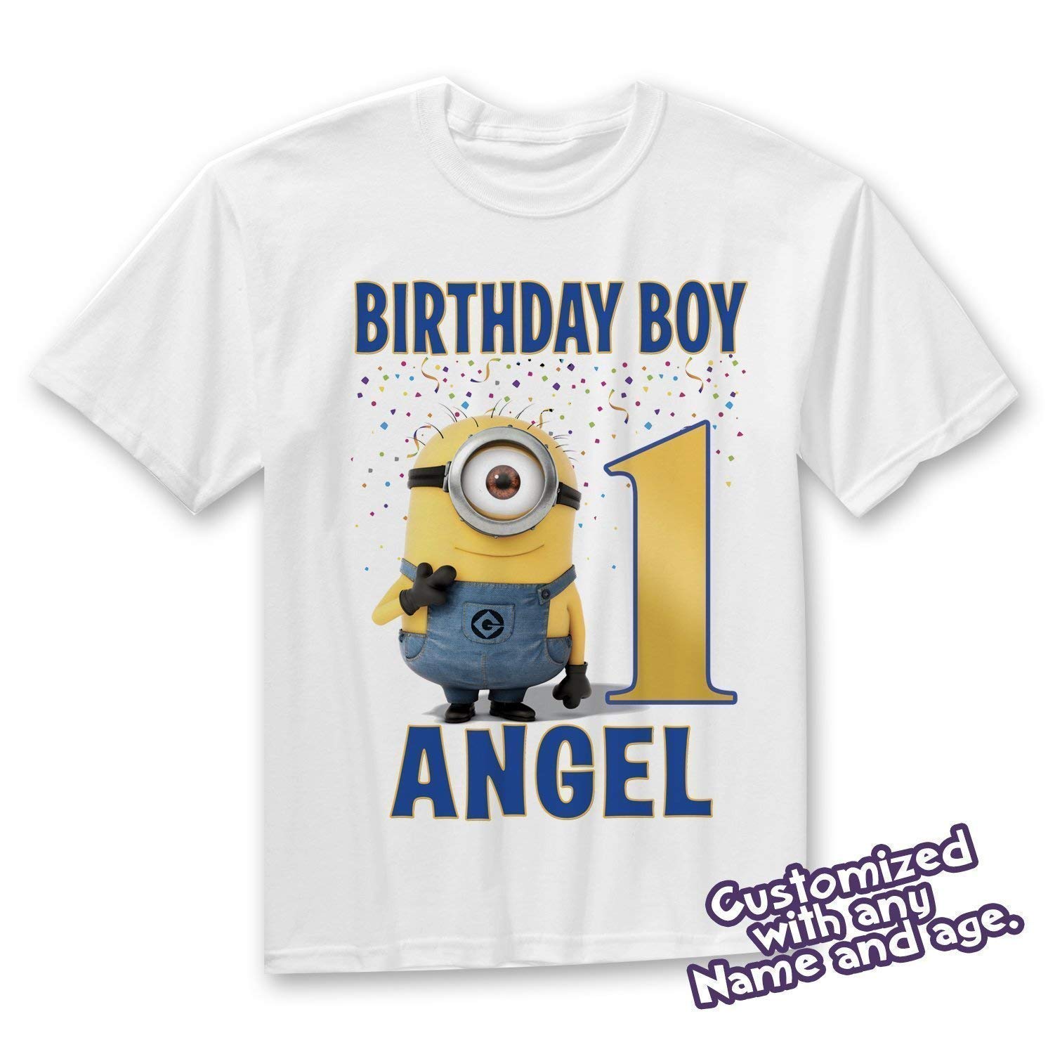 Minions Birthday Shirt Custom Name and Age Personalized Minions T Shirt