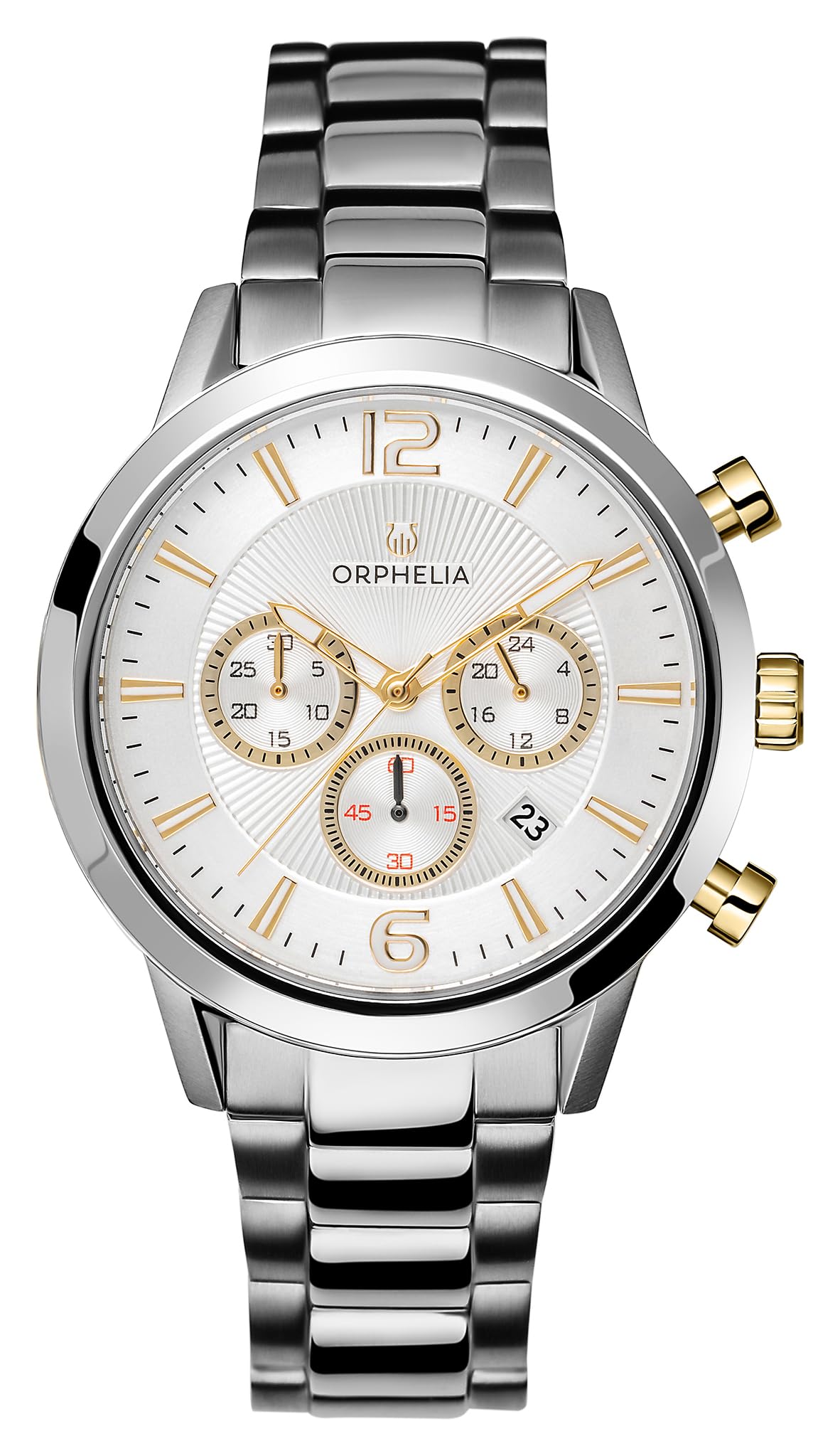 ORPHELIA Mens Chronograph Quartz Watch with Stainless Steel Strap OR82808