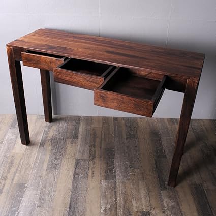 SHEESHAM MASSIVHOLZ KONSOLENTISCH PALISANDER SCHREIBTISCH HOLZ DARK