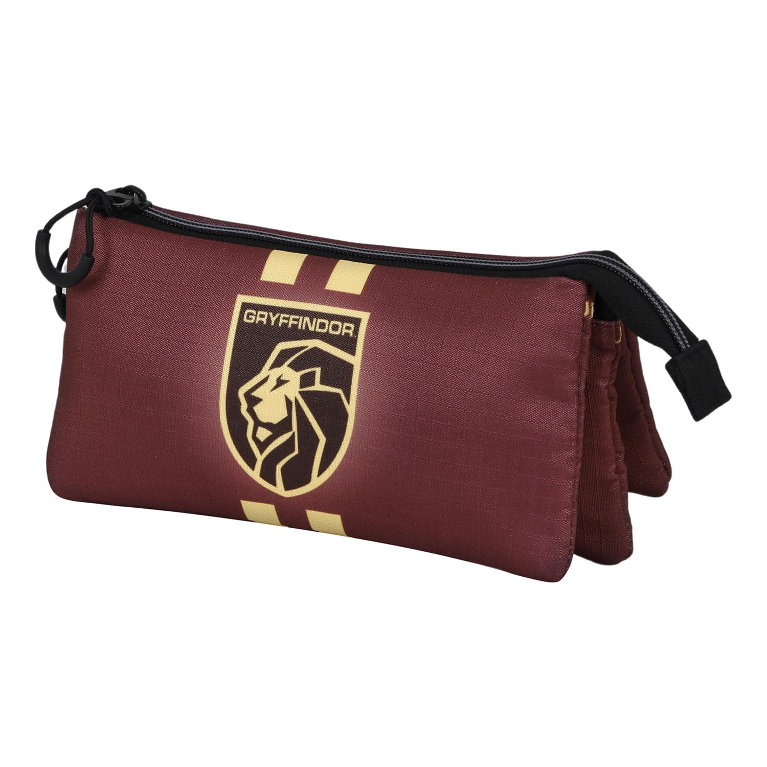 Harry Potter Gryffindor22-ECO Triple Pencil Case, Burgundy, 23 x 11 cm