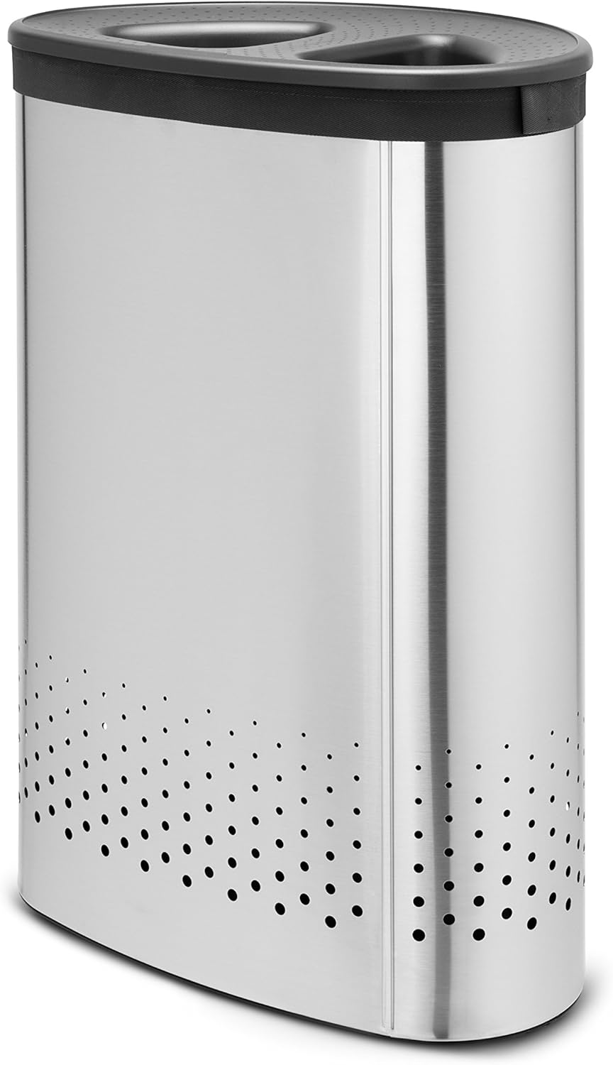 Brabantia 105029 Laundry bin selector 55 Litre, Matt Steel BigaMart