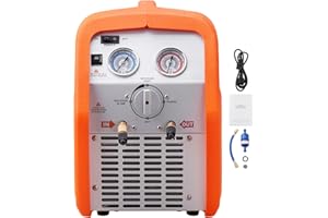 Uargd Portable 3/4 HP Refrigerant Recovery Unit - HVAC Recovery Machine with High-Pressure Safety Feature, 120V 60Hz for Vapo