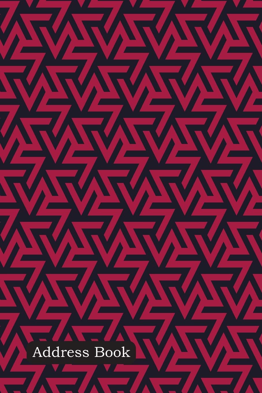 Address Book: Include Alphabetical Index With Geometric ornament cover