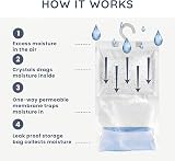 CUQOO Hanging Wardrobe Dehumidifier Bags 12 Pack Moisture Absorber Closet Damp view 6