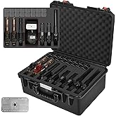 Gun Pistol Case for Multi Handguns - Holds Multiple Hand Guns Case & Magazines, Pre-cut Waterproof Carrying Hard Shell Pistol Case for Pistols, Storage Box for Beretta, Smith and Wesson, for Glock