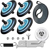 Dryer Roller Replacement Kit for Samsung Dryer Repair Kit Compatible with Samsung Dryer Parts, DC97-16782A Dryer Roller, DC93-00634A Dryer Idler Pulley, 6602-001655 Dryer Belt, DV42H5000EW/A3 Parts