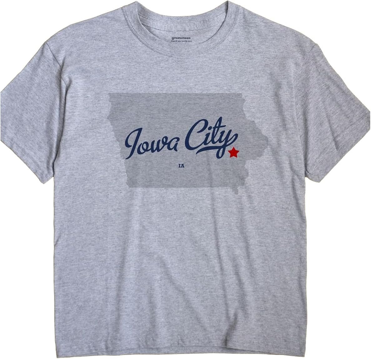 Iowa City Iowa T-Shirt MAP