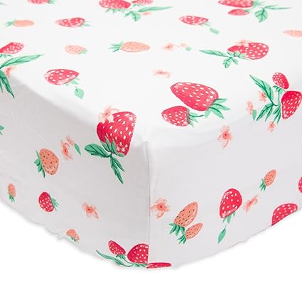 strawberry crib sheet
