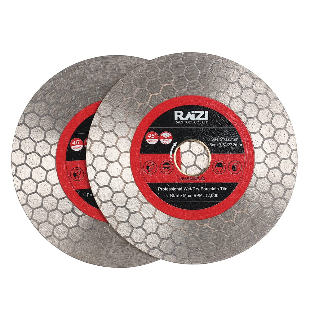 Raizi 125mm hexagon Tile Diamond saw Blade Design for Cutting and Grinding Granite Marble Ceramic Porcelain Tile