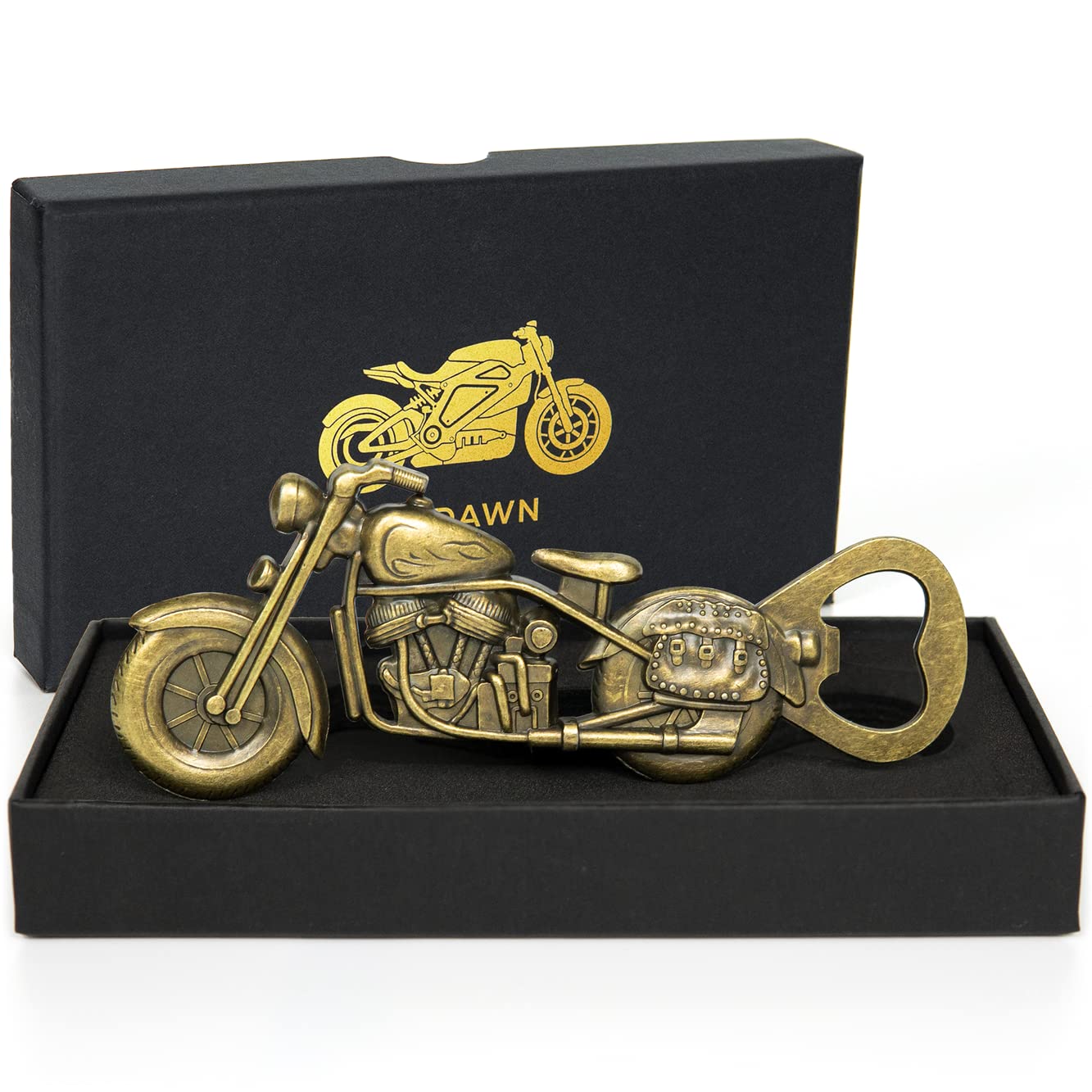 ATDAWN Zinc Motorcycle Bottle Opener, Vintage Design, Perfect for Men's Gifts, Father's Day, Birthdays, Valentine's Day