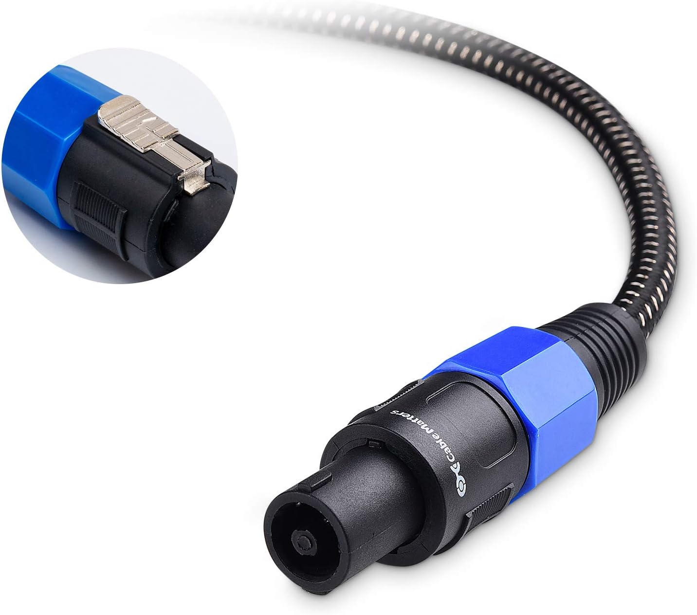 Cable Matters Premium Braided 12AWG Speakon to Speakon Type Cable NLF4 to NLF4 in 3 Feet: Musical Instruments