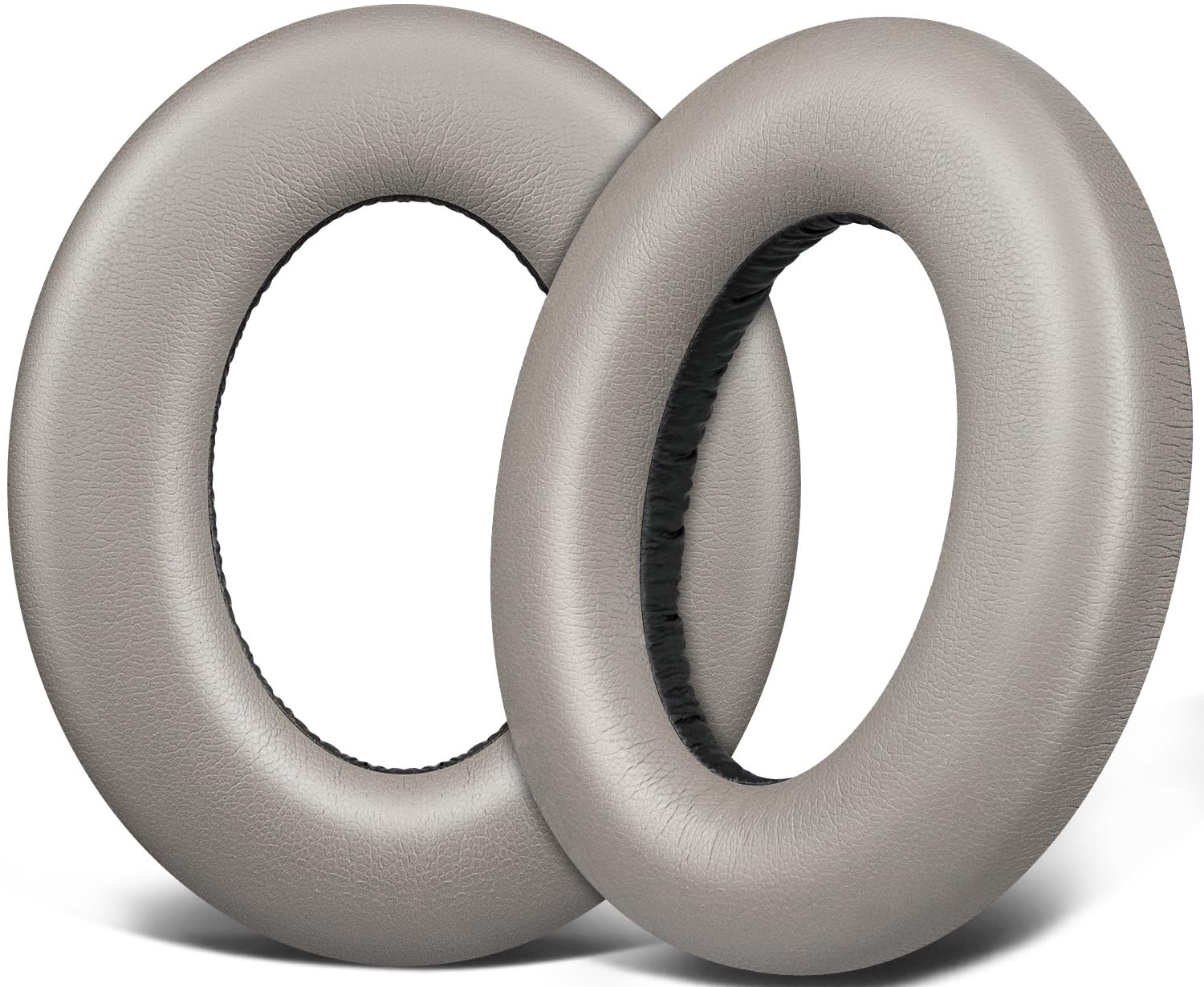 SOULWIT Protein Leather Earpads Replacement for Sennheiser Momentum 4 Over/Around Ear Wireless Headphones, Ear Pads Cushions with High-Density Noise Isolation Foam - Grey