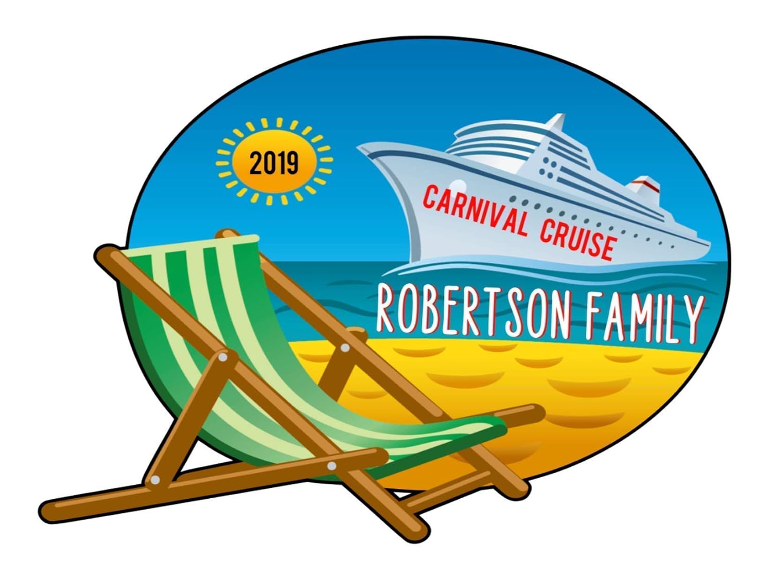 Personalized Family Vacation Door Carnival Cruise