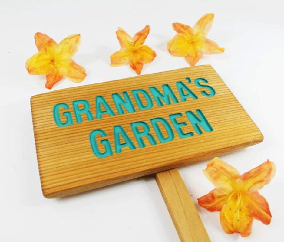 GRANDMA'S GARDEN Sign, Mother's Day Gift, Outdoor Sign