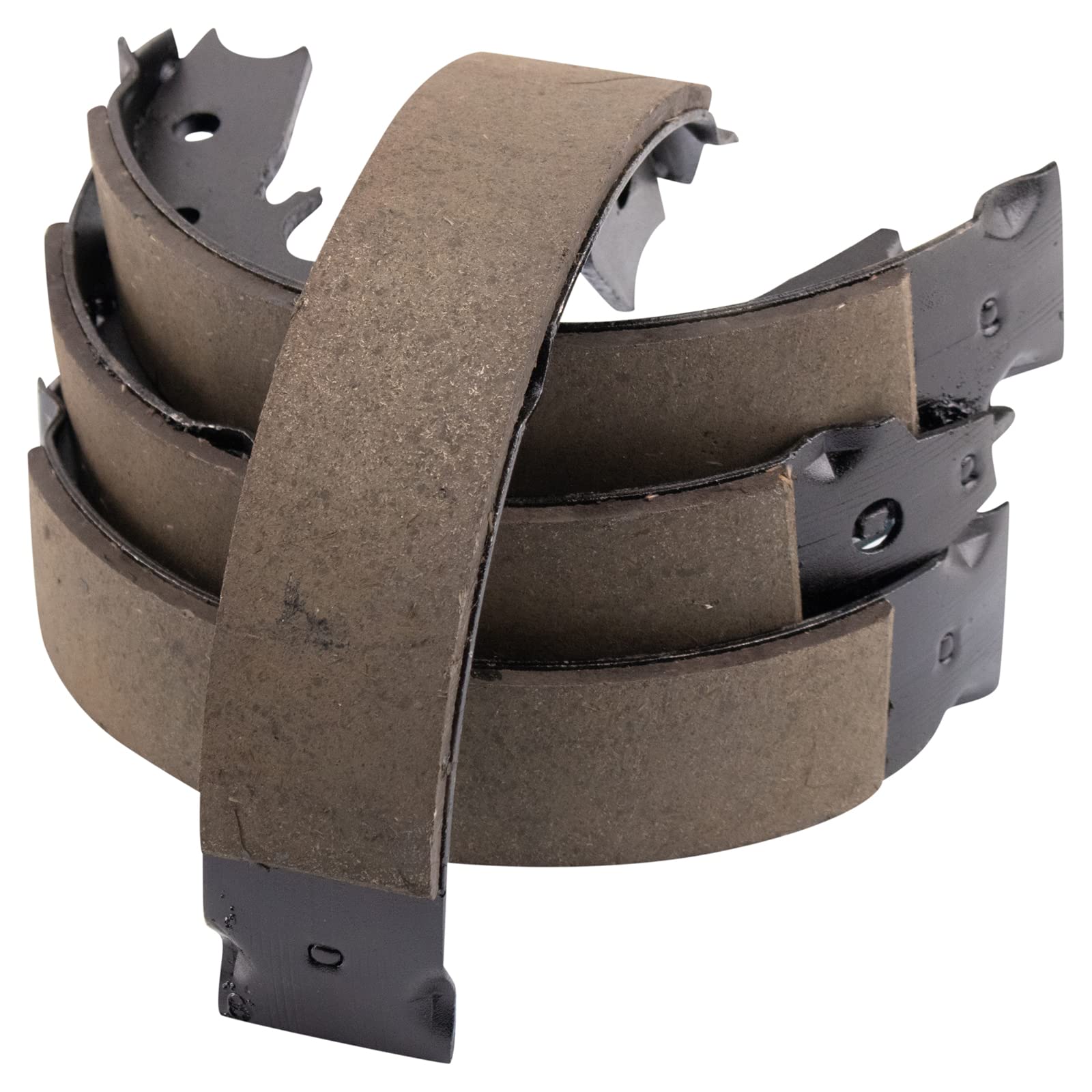 TRQ Rear Parking Brake Shoe Set Compatible with