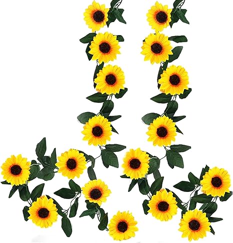 Amazon Formemory フェイクグリーン 観葉植物 ひまわり 造花 藤 壁掛け 葉 グリーン インテリア 飾り ホーム オフィス ベランダ ガーデン 吊り 人工観葉植物 結婚式 パーティー 窓 装飾 2本入れ 人工観葉植物 オンライン通販