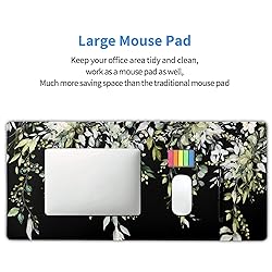 Sage Green Leaves Gaming Mouse Pad XXL Spring