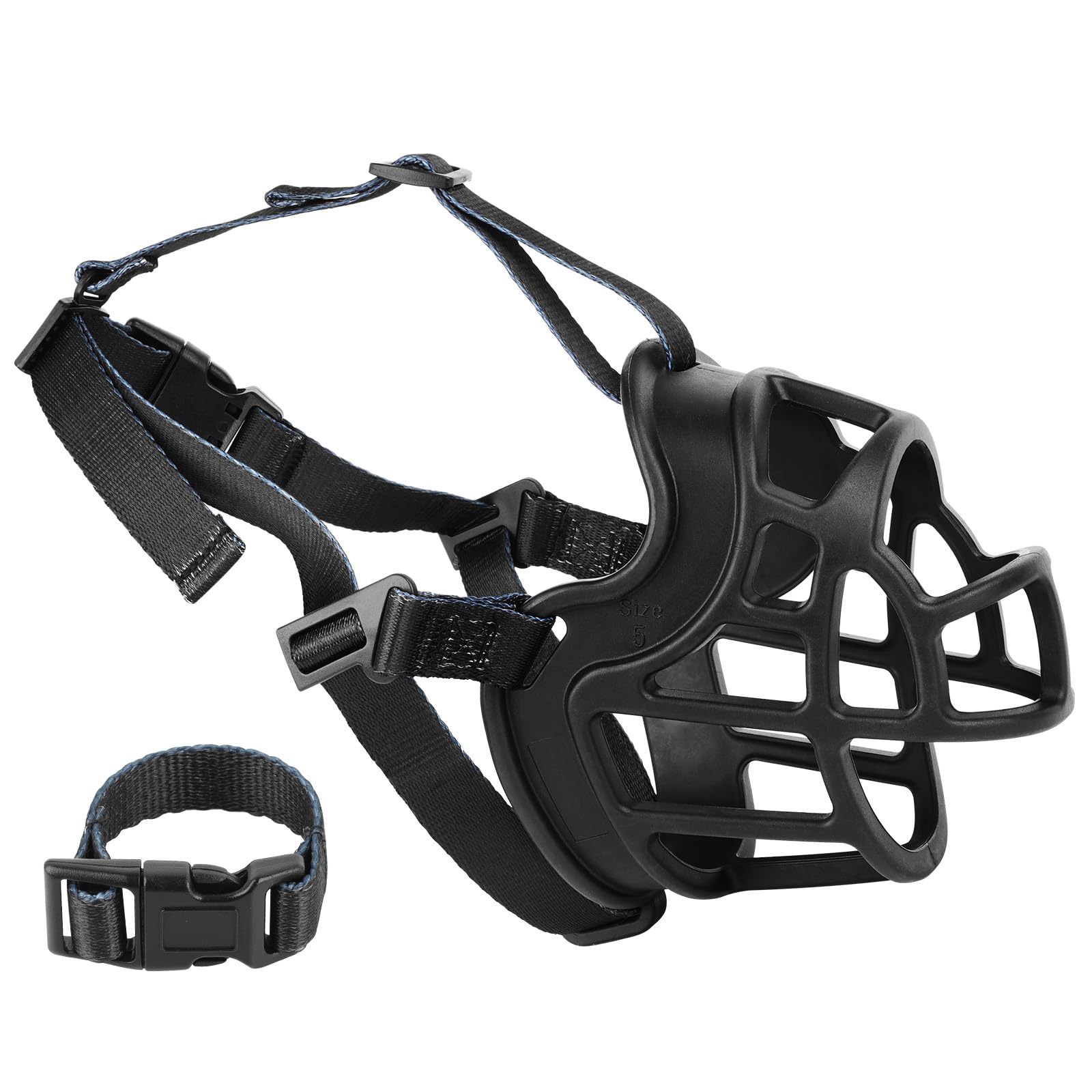 Photo 1 of BARKLESS Dog Muzzle to Prevent Biting, Scavenging, Basket Muzzle