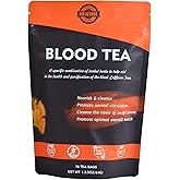 Hiherbs Blood cleansing tea bags, natural herbal tea to remove excess waste from body, 16 count detox tea