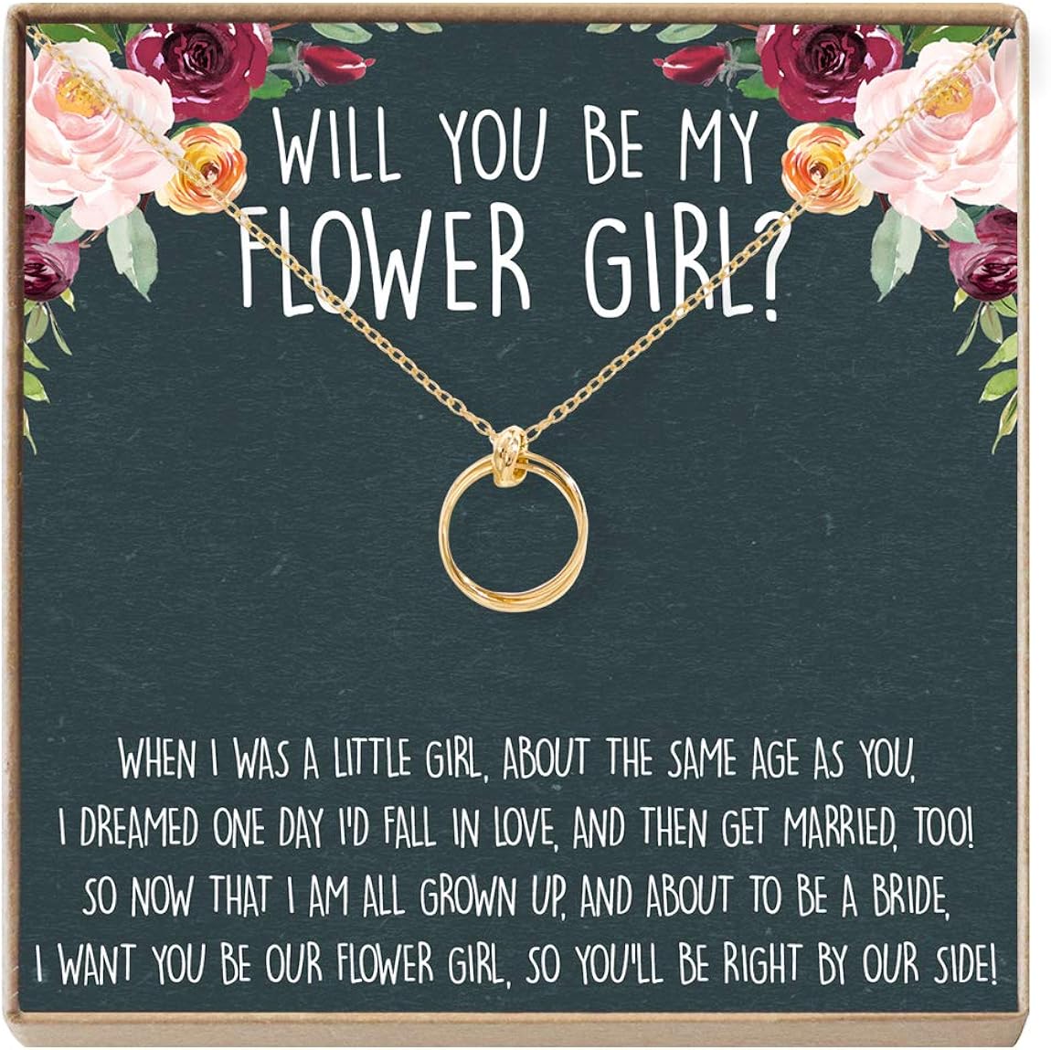 gift to bride from flower girl