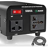 Yinleader 500W Voltage Transformer Power Converter(110V to 220V,220V to 110V) Step Up/Down Converter 110/120 Volt - 220/240 V