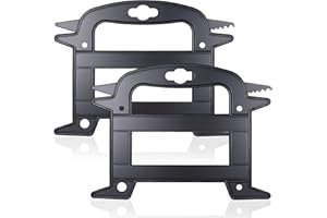 Ajcotahm 2 Pcs Rope Winder, Plastic Paracord Line Winder Rope and Cord Organizer Black Fishing Line Cable Bobbins Prevents Tangles Knots Recoils and Kinks