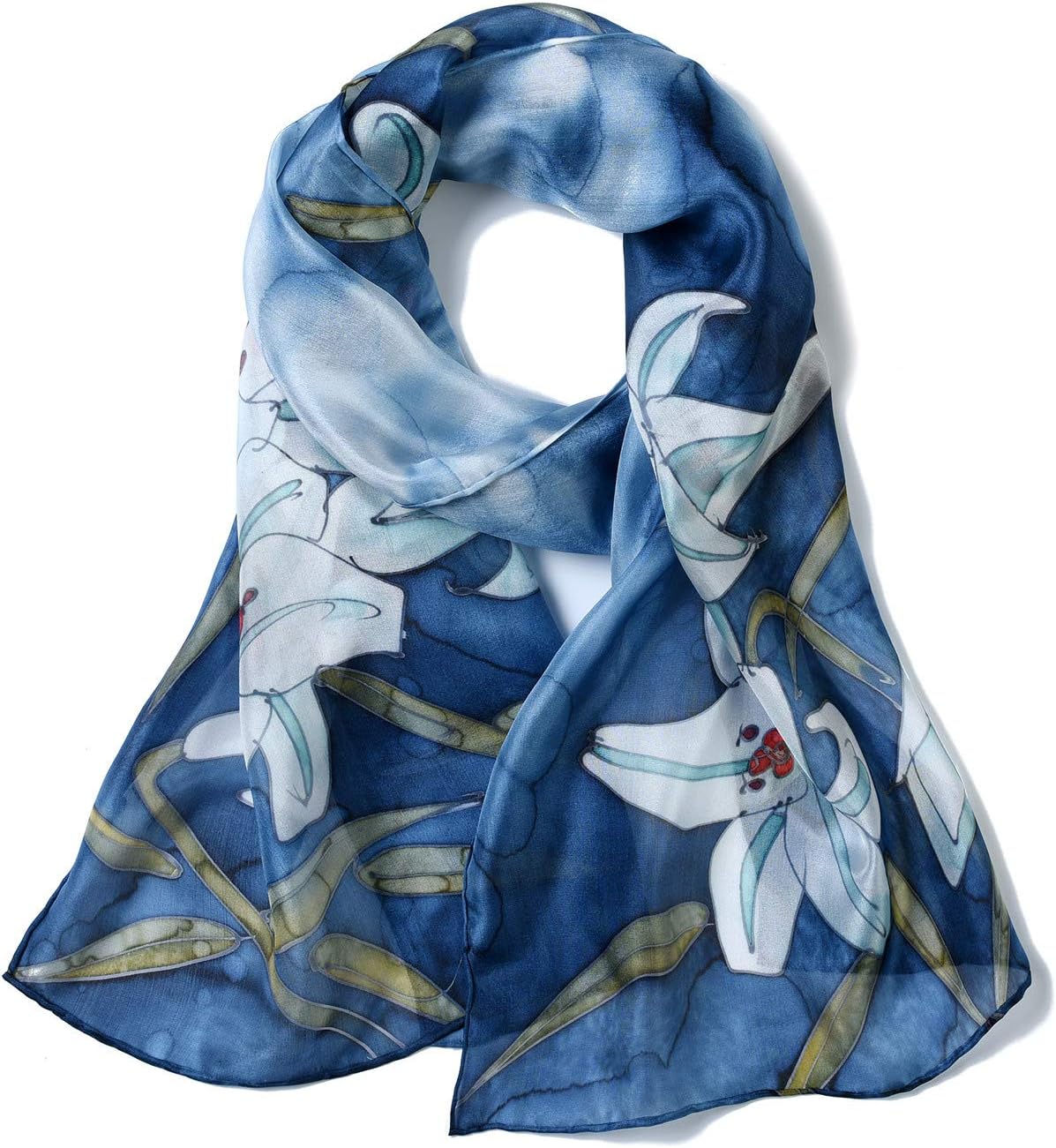 Invisible WorldWomen's 100% Silk Scarf Hand Painted