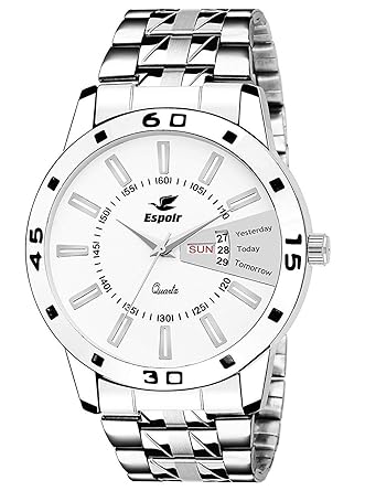 Analog White Dial Mens Watch-ES9700