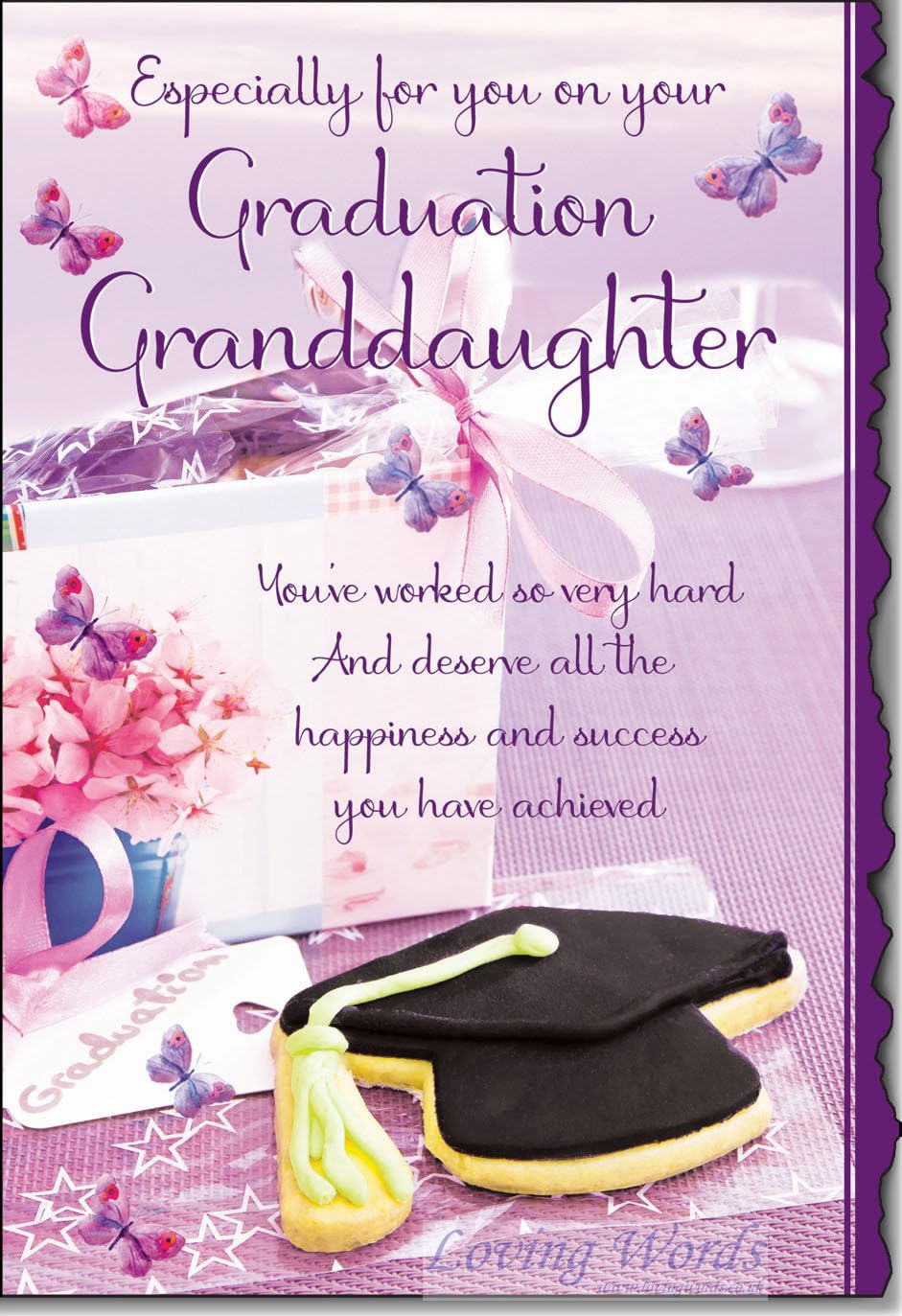 Granddaughter on your Graduation ~ Congratulations graduation card