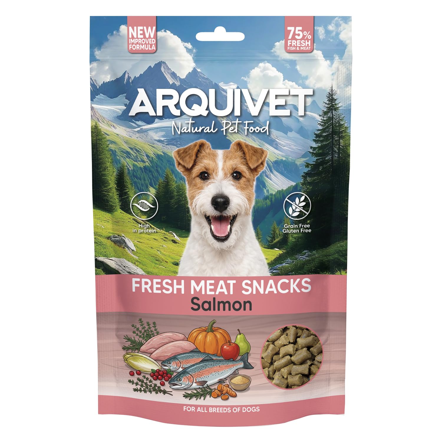 Arquivet - Fresh Meat Snacks - Salmon - 800g - Snacks for adult dogs